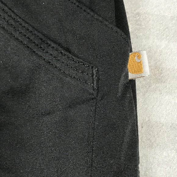 Carhartt Scrub Shirt Womens XL Black V-Neck Utility Pockets Nursing Top Clinic - Picture 3 of 5